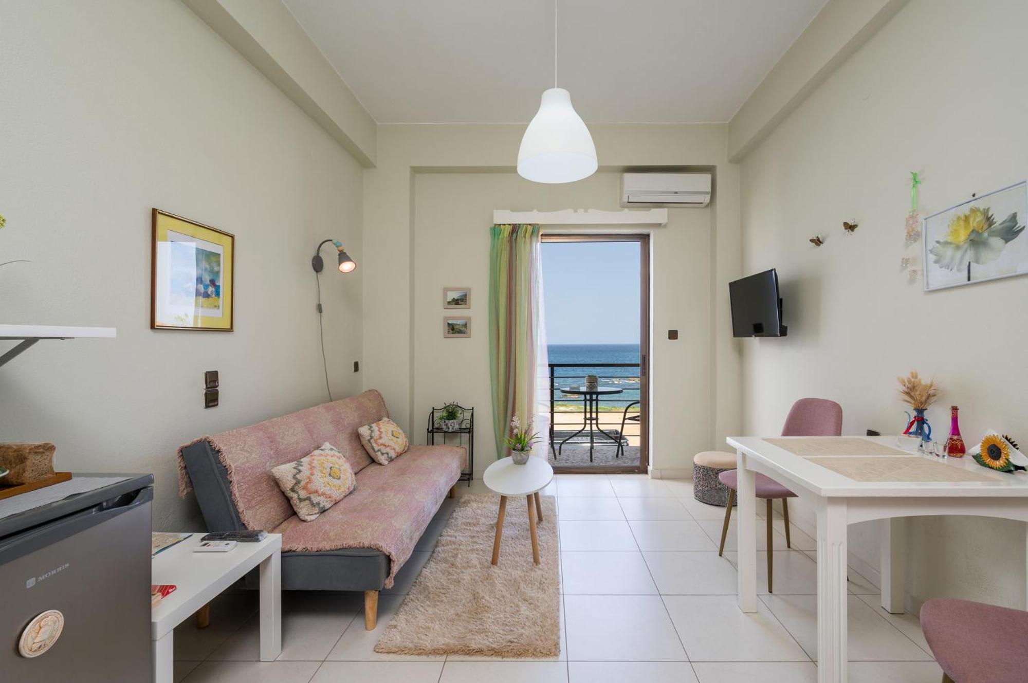Elita Beachfront Chrissi Akti Chania Exterior foto